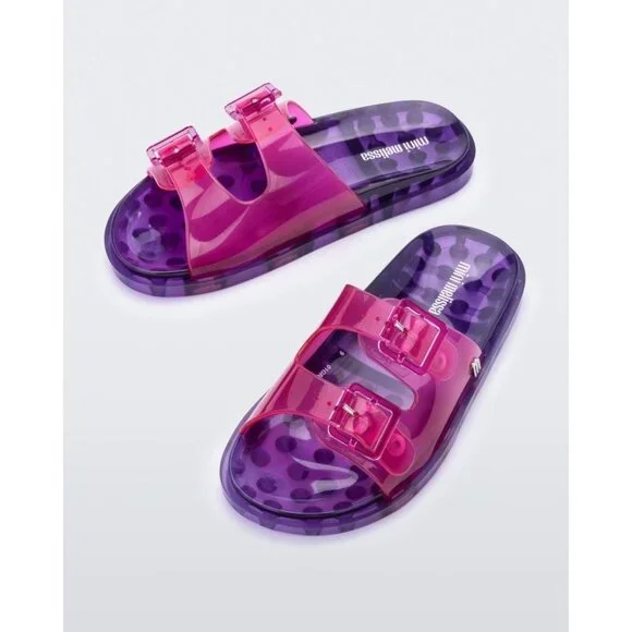 Mini Melissa Wide Slide urple Slip ons Sandals Size US1 - Picture 5 of 13